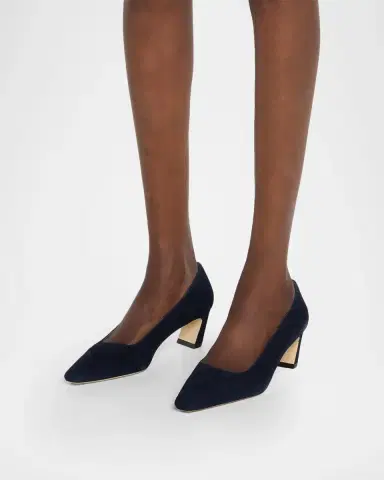 Stuart Weitzman Stassi 50MM Suede Pumps | Thumbnail 2