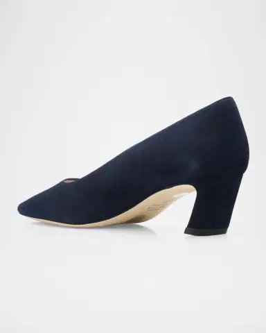 Stuart Weitzman Stassi 50MM Suede Pumps | Thumbnail 4