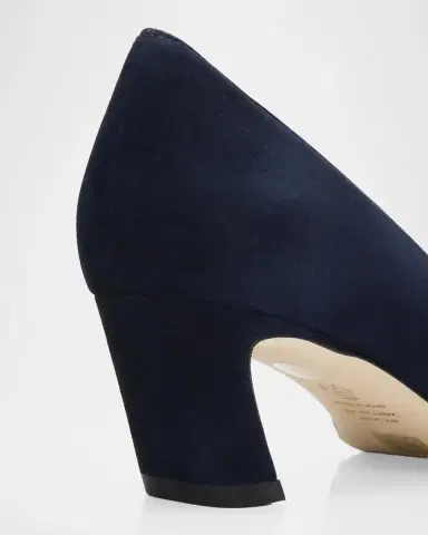 Stuart Weitzman Stassi 50MM Suede Pumps | Thumbnail 5