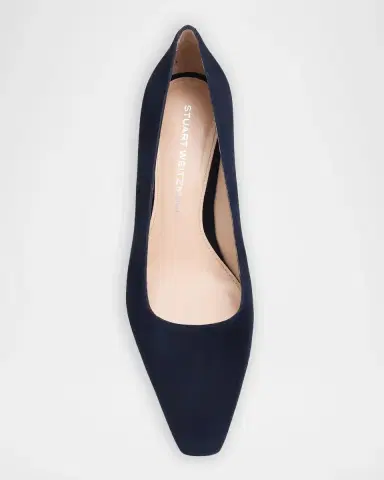 Stuart Weitzman Stassi 50MM Suede Pumps | Thumbnail 6
