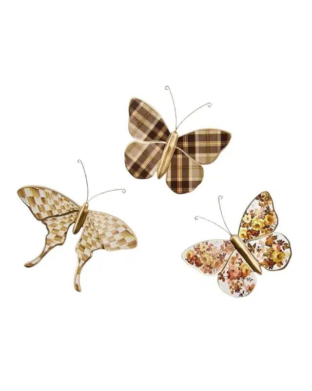 MacKenzie-Childs 3-Piece Butterfly Wall Decor Set