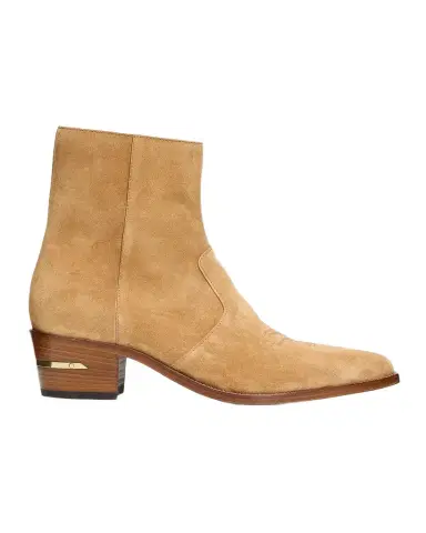 AMIRI Men's Suede MA Point-Toe Zipped Ankle Boots | Thumbnail 1