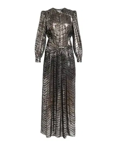 Isabel Marant Felby Metallic Tiger-Print Long-Sleeve Maxi Dress | Thumbnail 1 Isabel Marant Felby Metallic Tiger-Print Long-Sleeve Maxi Dress | Thumbnail 1