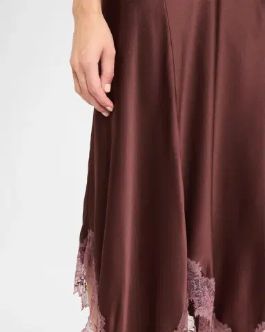 Sablyn Keri Asymmetric Lace-Trim Midi Skirt | Thumbnail 5 Sablyn Keri Asymmetric Lace-Trim Midi Skirt | Thumbnail 5