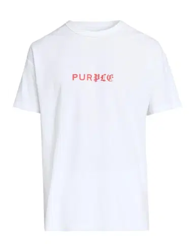 PURPLE Men's Textured Jersey Dual-Font Logo T-Shirt | Thumbnail 1 PURPLE Men's Textured Jersey Dual-Font Logo T-Shirt | Thumbnail 1