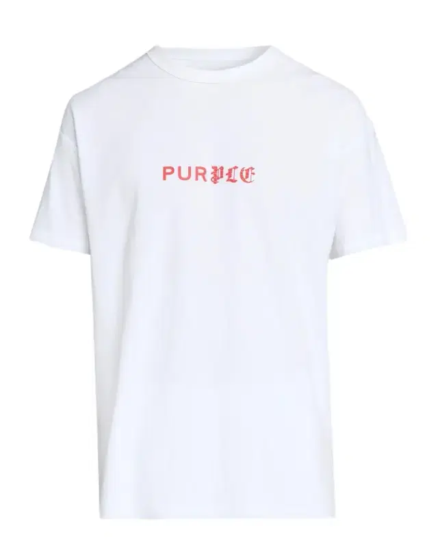 PURPLE Men's Textured Jersey Dual-Font Logo T-Shirt