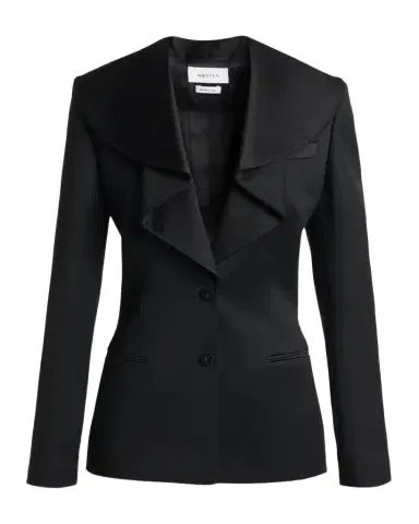 McQueen Draped Satin Lapel Single-Breasted Jacket | Thumbnail 1