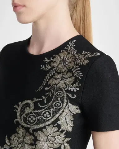 McQueen Volume Asymmetric Jacquard Mini Dress | Thumbnail 5 McQueen Volume Asymmetric Jacquard Mini Dress | Thumbnail 5