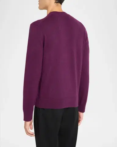 Burberry Men's Clifford EKD-Embroidered Crewneck Sweater | Thumbnail 3