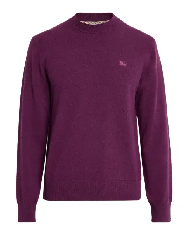 Burberry Men's Clifford EKD-Embroidered Crewneck Sweater