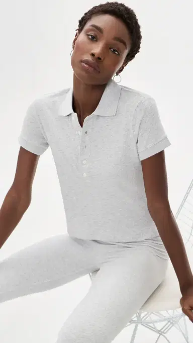 Skims Polo ight Heather Grey | Thumbnail 2