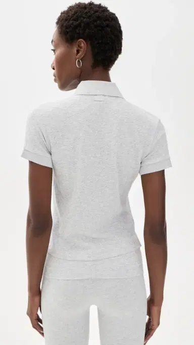 Skims Polo ight Heather Grey | Thumbnail 4