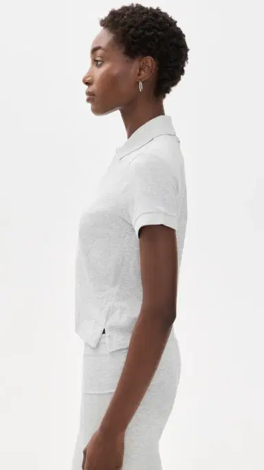 Skims Polo ight Heather Grey | Thumbnail 5