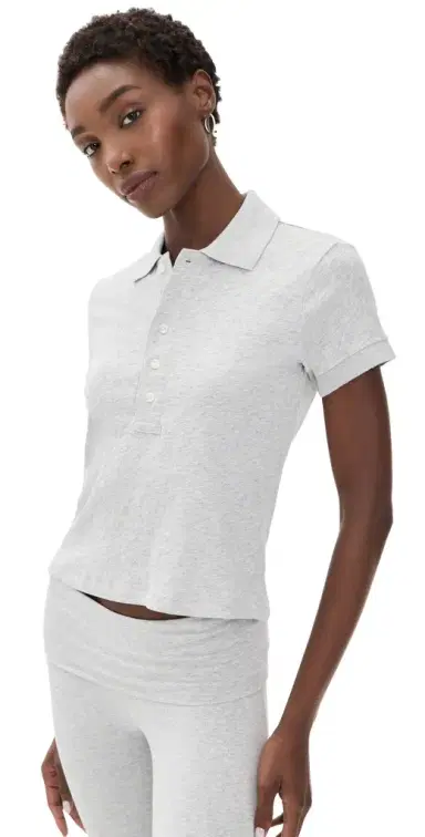 Skims Polo ight Heather Grey | Thumbnail 1