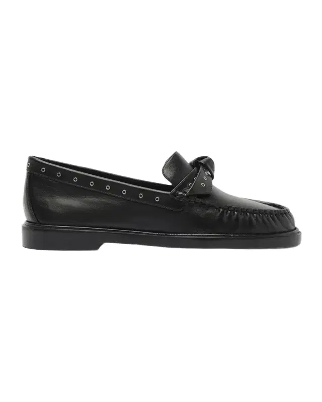 Alexandre Birman Clarita Grommet Leather Loafers