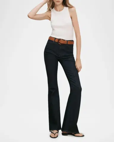 Veronica Beard Beverly High-Rise Flare Jeans | Thumbnail 2