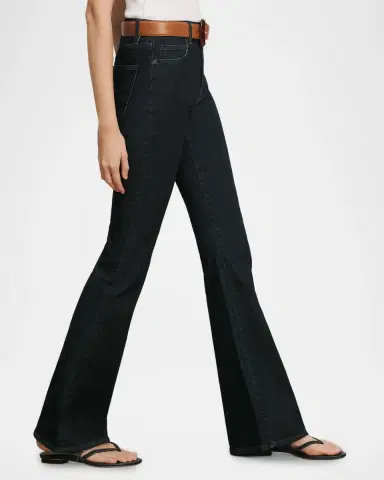 Veronica Beard Beverly High-Rise Flare Jeans | Thumbnail 5