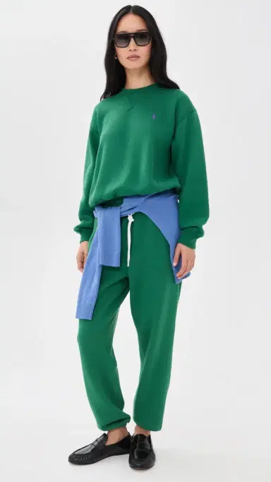 Polo Ralph Lauren Arctic Fleece Ankle Joggers Bush Green | Thumbnail 5