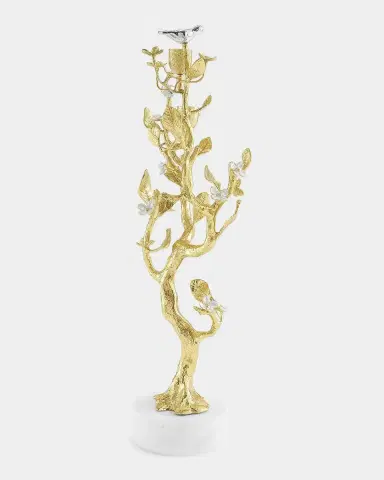 Michael Aram Lovebirds Silver & Gold Candelabra | Thumbnail 3