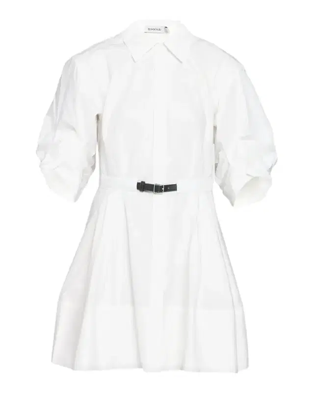Simkhai Shana Belted Ruched Sleeve Dress
