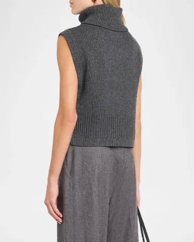 Simkhai Maple Ribbed Wool-Cashmere Top | Thumbnail 3 Simkhai Maple Ribbed Wool-Cashmere Top | Thumbnail 3