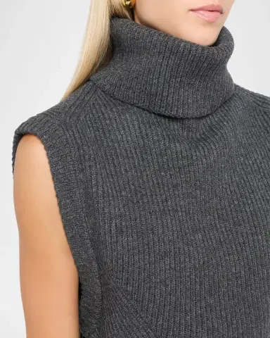 Simkhai Maple Ribbed Wool-Cashmere Top | Thumbnail 5 Simkhai Maple Ribbed Wool-Cashmere Top | Thumbnail 5