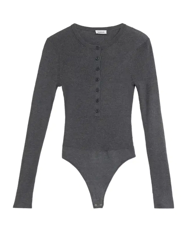 Simkhai Susanne Silk-Cashmere Bodysuit