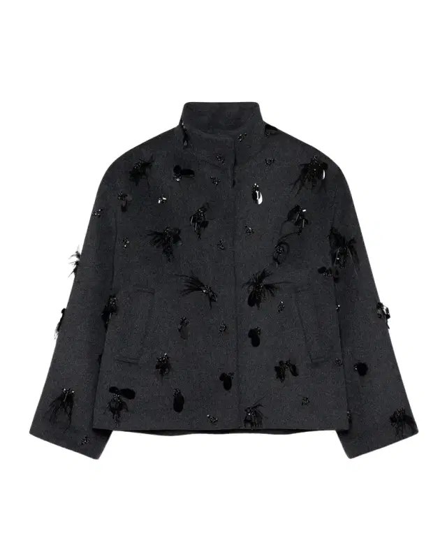 Simkhai Siena Embellished Wool-Blend Jacket