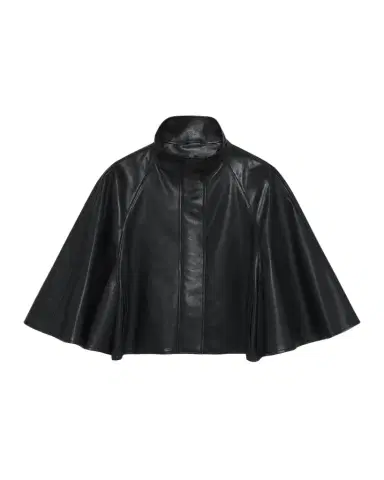 Simkhai Orvik Leather Cape Jacket | Thumbnail 1