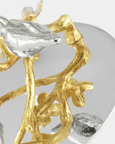 Michael Aram Lovebirds Silver & Gold Trinket Box | Thumbnail 4