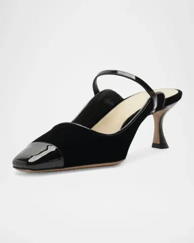 Alexandre Birman 60mm Tita Wave Velvet Mule Pumps | Thumbnail 6 Alexandre Birman 60mm Tita Wave Velvet Mule Pumps | Thumbnail 6