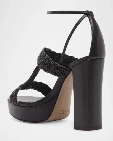 Alexandre Birman 110mm Thalia Woven Leather Platform Sandals | Thumbnail 2