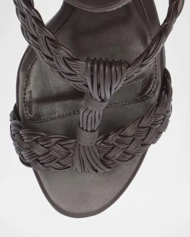 Alexandre Birman 110mm Thalia Woven Leather Platform Sandals | Thumbnail 3