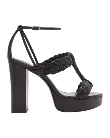 Alexandre Birman 110mm Thalia Woven Leather Platform Sandals | Thumbnail 1