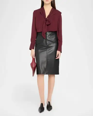 Simkhai Lillian Silk Blouse | Thumbnail 2 Simkhai Lillian Silk Blouse | Thumbnail 2
