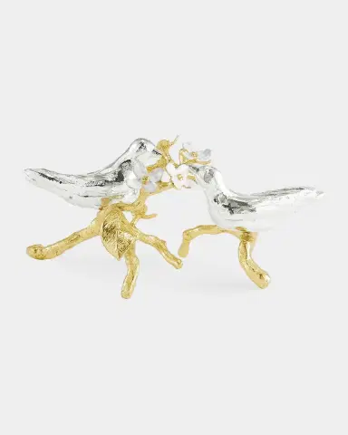 Michael Aram Lovebirds Silver & Gold Decorative Object Pair | Thumbnail 2 Michael Aram Lovebirds Silver & Gold Decorative Object Pair | Thumbnail 2