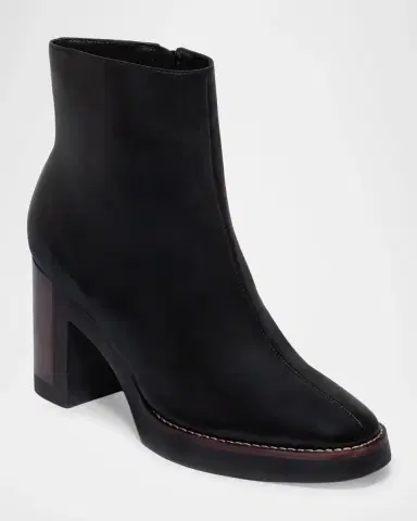 Bernardo 95mm Nara Leather Ankle Boots | Thumbnail 2