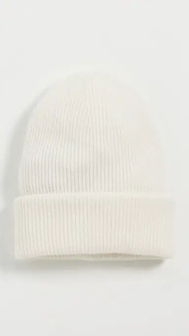 Lisa Yang Stockholm Cashmere Beanie Cream One Size | Thumbnail 2