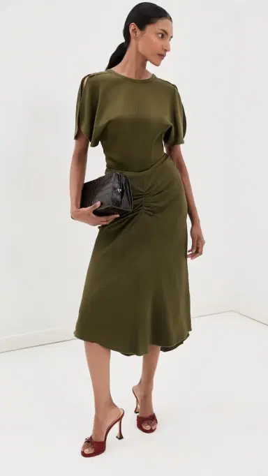 Victoria Beckham Bela Top Marsh Green | Thumbnail 5 Victoria Beckham Bela Top Marsh Green | Thumbnail 5