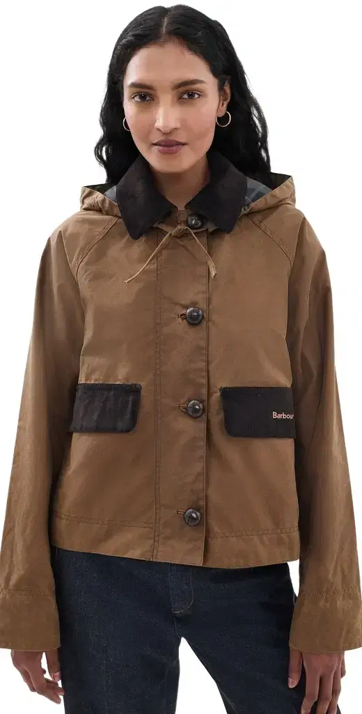 Barbour Adina Wax Jacket Tan/Shadow Classic