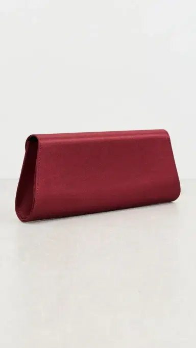 Hunting Season Opera Clutch In Satin Burgundy One Size | Thumbnail 4