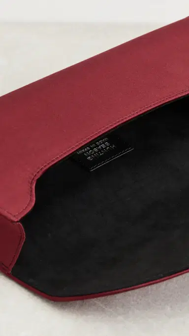 Hunting Season Opera Clutch In Satin Burgundy One Size | Thumbnail 6