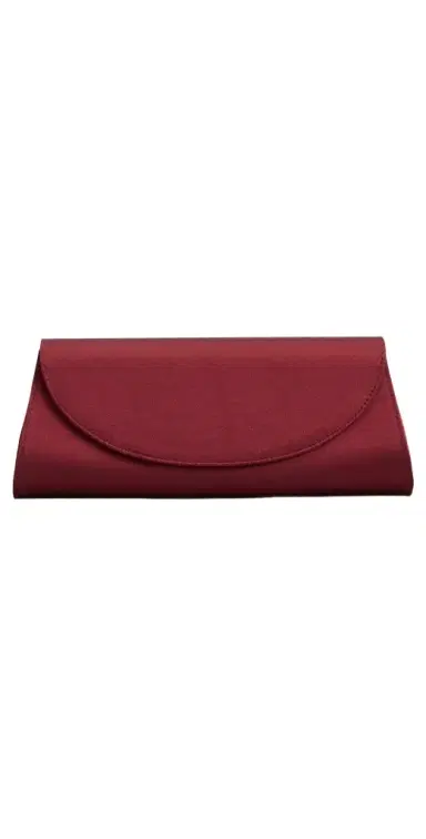 Hunting Season Opera Clutch In Satin Burgundy One Size | Thumbnail 1