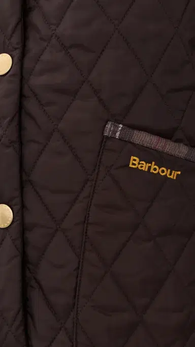 Barbour Icons Tartan Collar Cropped Liddesdale Quilted Jacket | Thumbnail 6