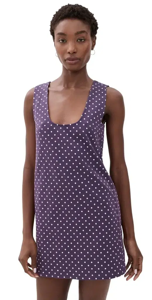 Posse Tommy Dress Purple Polka Dot