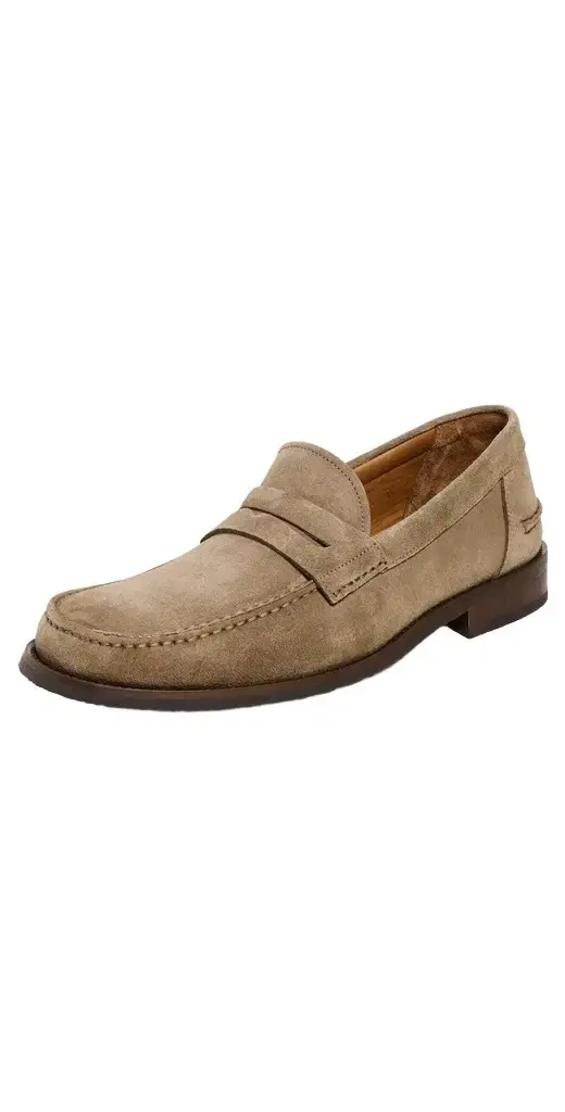 Allen Edmonds Sorrento Suede Penny Loafers Tobacco 14