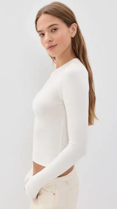 Skims Long Sleeve Tee | Thumbnail 4