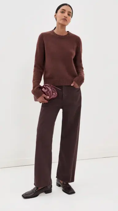 Sablyn Noa hrunken Cashmere Crew Sweater Cinnabar | Thumbnail 5 Sablyn Noa hrunken Cashmere Crew Sweater Cinnabar | Thumbnail 5