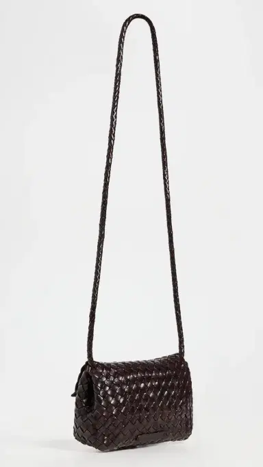Loeffler Randall Vinnie Mini Woven Crossbody Bag Chocolate One Size | Thumbnail 4 Loeffler Randall Vinnie Mini Woven Crossbody Bag Chocolate One Size | Thumbnail 4