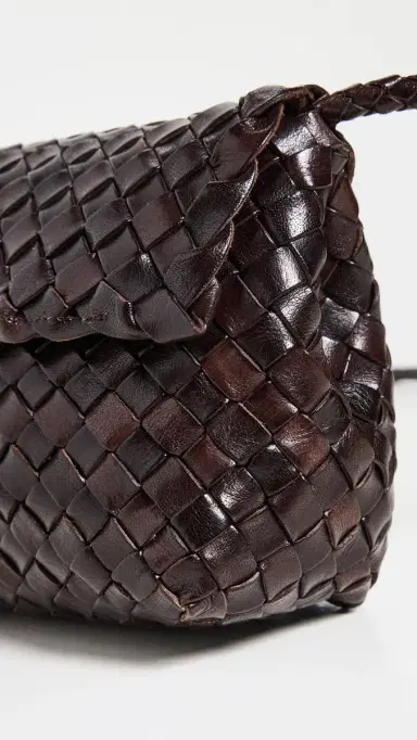 Loeffler Randall Vinnie Mini Woven Crossbody Bag Chocolate One Size | Thumbnail 5 Loeffler Randall Vinnie Mini Woven Crossbody Bag Chocolate One Size | Thumbnail 5